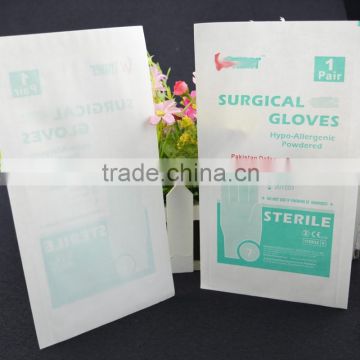 disposable white paper printed Sterilization surgical gloves Paper packing Bag