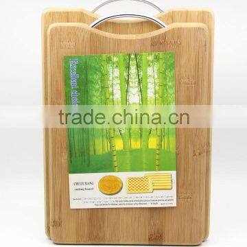 2pc rect bamboo cutting board sets