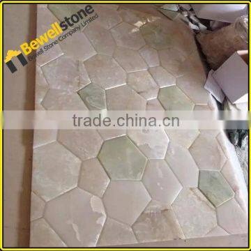 Stocked Iran White Onyx tile, purple onyx marble from China onyx factory