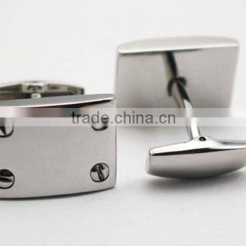 Promotional Bulk Stainless Steel Cufflink For Men photo-3