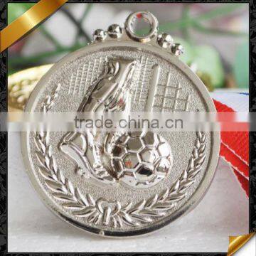 silver plating ribbon hanging metal medals