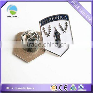 soft enamel shield shaped metal security lapel pins