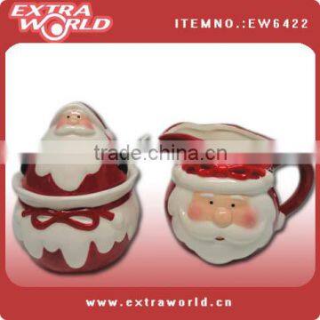 ceramic santa claus jar & pot