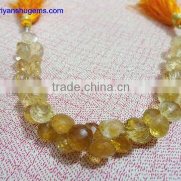 Citrine Faceted onion