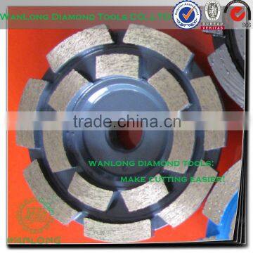 5" wanlong diamond cup wheel for angle grinder-diamond cup grinding wheel manufacturers