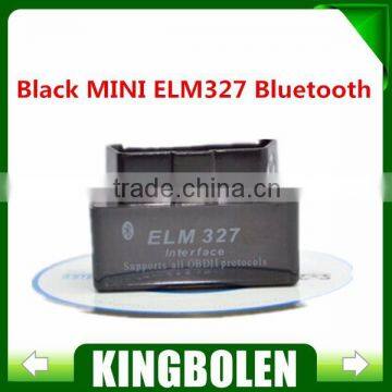 New Black MINI Bluetooth ELM327 OBD2 / OBDII ELM 327 V2.1 Car Code Scanner