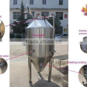 60 degree beer brewing equipment fermentation with dimple jacket