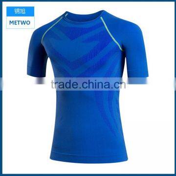 New fitness men gym t shirt Short sleeve basketball running sports t shirt men thermal muscle bodybuilding tee