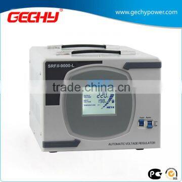 SRFII-9000-L Desk Type Relay Control Type Stabilizer LCD Digital Display Full Automatic AC Voltage Regulator
