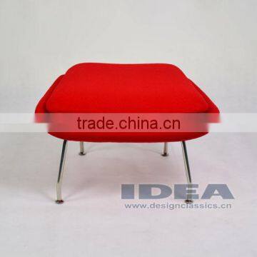 Replica Womb Chair Foot Stool - Red Wool Fabric photo-2