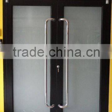 Aluminum frame door with glass for store front