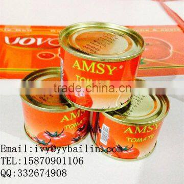 Jiangxi Bailin supply good quality canned tomato paste,tomato sauce