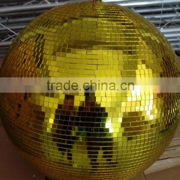 2016 hot sell hanging dj disco dance gold mirror gold disco ball 50cm gold disco ball