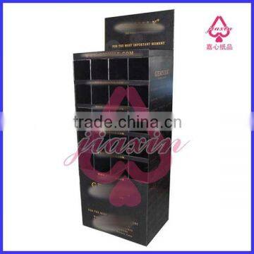 Cardboard pocket floor display for silk necktie promotion
