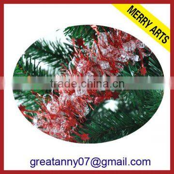 Yiwu market cheap outdoor christmas tinsel icicles christmas decoration tinsel for sale