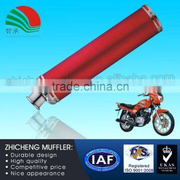 Stainless Steel High Quality Exhaust Straight Pipe in Red Color JS-125CC
