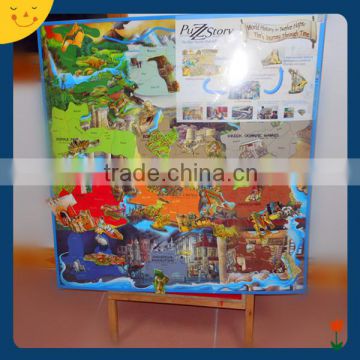 2016 popular design diy kids magnetic wooden puzzle jisaw