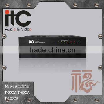 ITC T-120CA Series Each Input having Independent Tone Control Mini Digital PA Mixing Amplifier