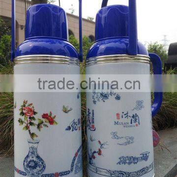 Plastic Vacuum Flask With Glass Refill