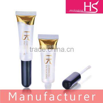 OEM clear empty cosmetic soft tube lip gloss with applicator                        
                                                Quality Choice