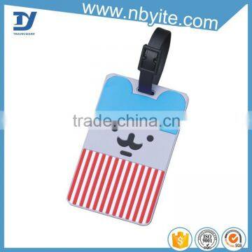 Custom-made pvc standard business card size luggage tag to print