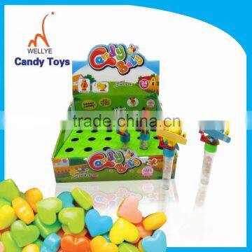 Small wind up helicopter candy toy for promotion toy