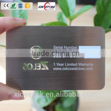 Metal card with Magnetic Stripe metal card luxury metal card