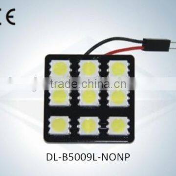 led Auto Light Dome Lamp No Polarity 9SMD 5050 with CE