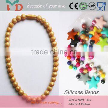 New products for Australia market bpa free silicone beads wholesale