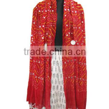 Colorrful designer bandhani dupattas