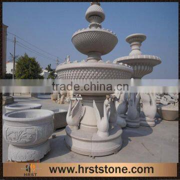3 Tiers Stone Garden Water Fountain With Statues In Hand Carved Quality Choice photo-2