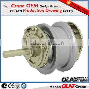 3D Design Drawing Customizable Engine Hoist Wheel, Crane Wheel, Single Land Wheel