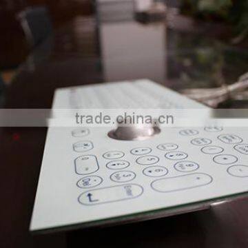 Scratch Proof Industrial Membrane Keyboard With Trackball for Beverage