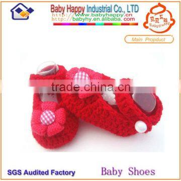 2014 Fashion newborn hand knit baby shoes