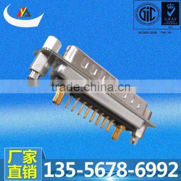 High Currenting Rating D-SUB 17w2 17P Male Vertical Dip Industrial Connector