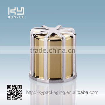 ZJ-870 fancy gold and silver UV perfume cap with PP insert for perfume bottle