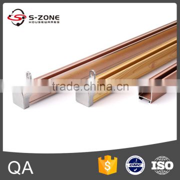 Golden plastic runner curtain track made in China