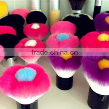 flower shape make up kabuki brush,short handle blush brush