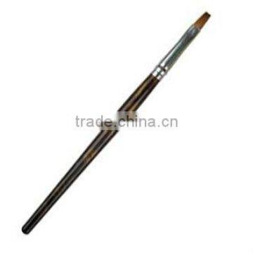 make up nylon lip brush,professional wooden brush