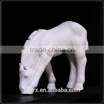 custom only:white 6 inch resin horse sculpture design,make my own resin horse sculpture for collection