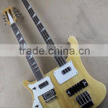 Weifang Rebon Double neck Ricken Left hand electric guitar/electric bass guitar/guitar