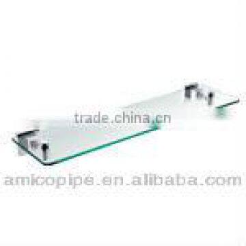 Single Layer Bathroom Cosmetic Glass Shelf