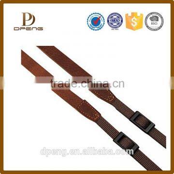 2015 Custom New arrival vintage cute camera strap ,brown leather camera strap