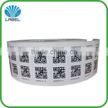 Roll Custom Printing Adhesive QR code Labels ,Customized barcode Sticker