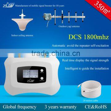 for home/office/basement high quality 1800mhz automatic detect signal strength Smart Mobile signal booster Repeater