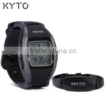 KYTO factory outlet 5.3khz wireless cycling heart rate monitor watch with belt