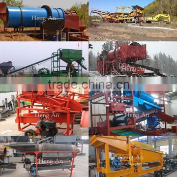 River Gold Mining Equipment / Gold Trommel Washing Plant / Gold Gravity Sorting Machines For Sale