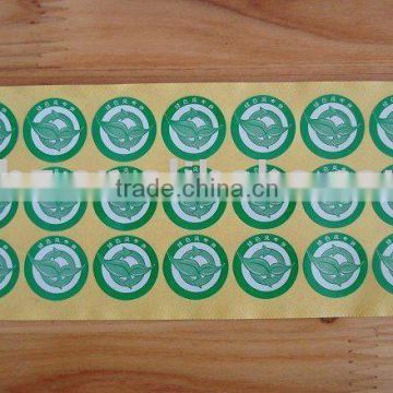 waterproof adhesive label