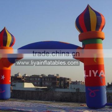 Airtight inflatable arch for advertising