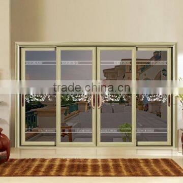 4 Panels Aluminum Sliding Doors With Double Glazed B-8073